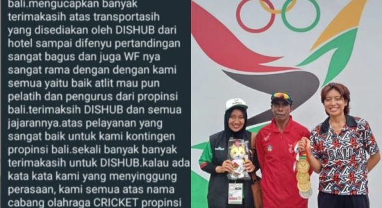 Kontingen Cricket PON XXI Apresiasi Layanan Transportasi Sumut, Kadishub Sumut: Ini Hasil Kerja Keras Tim dan Sinergi Antar Bidang