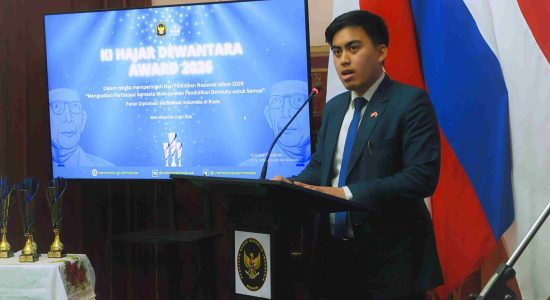 Ketua BP KNPI Rusia Raih Ki Hajar Dewantara Award 2026 di Moskow
