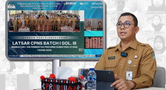 Dorong Kreativitas dan Inovasi Pelayanan Publik, BPSDM Sumut Gelar Latsar CPNS 2026