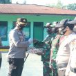 Anggota Babinsa dan Polres Terima Penghargaan