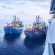 KRI Kerambit-627 Tangkap Tiga Kapal Berbendera Malaysia