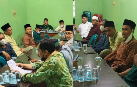 Rapat Internal Pengurus Cabang Nadhlatul Ulama (PCNU) Kota Medan, Sabtu (13/11).
