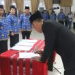 Bupati Taput Lantik 44 Kepala Sekolah dan Direktur PDAM Mual Natio, Tekankan Mutu Pendidikan dan Integritas