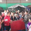 PDI Perjuangan Salurkan Logistik untuk Pengungsi Sinabung, 150 Sak Beras dan 500 Selimut Dibagikan