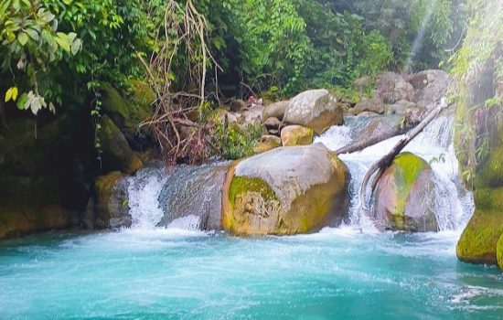 Sungai Lau Mentar Canyon di Desa Liang Pematang, Kecamatan STM Hulu, Deli Serdang