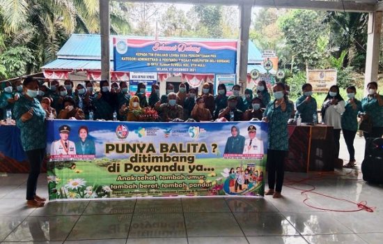 Desa Rumah Sumbul, Kecamatan STM Hulu, sebagai Pusat Perlombaan Desa Percontohan se Kabupaten Deli Serdang tahun 2021