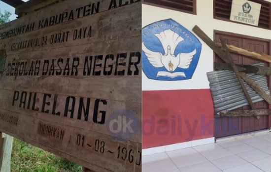 Ruang Kantor SD Negeri Pailelang, Kecamatan Alor Barat Daya, NTT, yang sempat diblokir para orangtua wali siswa, Selasa (11/1/2022) pagi.