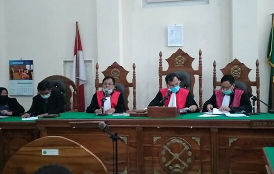 Sidang dengan agenda vonis terhadap eks Bupati Labura Kharruddin Sitorus alias Buyung/Nizar